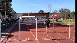 2024 Coburg Athletics U14 90mH centre record 1287 sec [upl. by Chrysa]