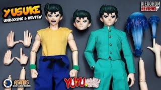 YUSUKE URAMESHI 16 Yu Yu Hakusho Asmus Toys Luxury Unboxing e Review BR [upl. by Darcia]