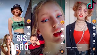 Karina kurzawa from Sis vs Bro latest tiktok compilation PART 2 [upl. by Eidnarb]