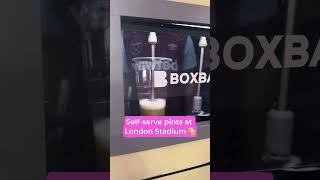 Selfserve pints at London Stadium football soccer futbol [upl. by Ymia985]