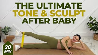 FULL BODY Postpartum Workout With Mini Band Resistance Band Workout [upl. by Harol]