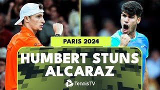 Ugo Humbert TAKES DOWN Carlos Alcaraz  Paris 2024 Highlights [upl. by Athalia]