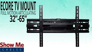 How To Hang The Ecore Articulating TV Mount for 3265quot TVs  Install Made Easy [upl. by Neira]