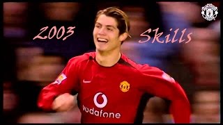 Cristiano Ronaldo  Incredible First Season at Manchester United Skills  2003  2016 [upl. by Claudina]