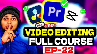 Complete VIDEO EDITING COURSE Beginner to PRO Tutorials [upl. by Airrat]