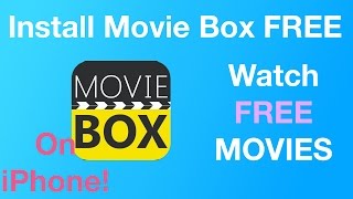 Install Movie Box for FREE NO Jailbreak Watch Movies For Free on ANY iPhone iOS 8  84 [upl. by Sloane]