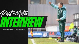 PostMatch Interview  Cotterill on Mariners defeat  Grimsby Town 10 Forest Green Rovers [upl. by Hterag]