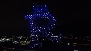 FirstEver Drone Show at Kauffman Stadium [upl. by Bonis]