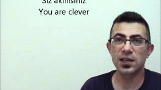 Online Turkish Lesson basic1 part2 [upl. by Ellenrad]