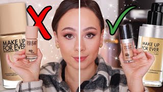 NEW MAKEUP FOREVER HD SKIN FOUNDATION VS THE OG ULTRA HD FOUNDATION [upl. by Amehsyt]