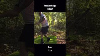 Disc Golf at Preston Ridge Hole 14 discgolf dog [upl. by Htiekel]