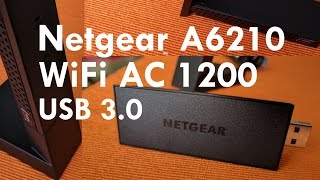 Netgear A6210 WiFi AC 1200 Adattaore USB 30  unboxing [upl. by Scopp]