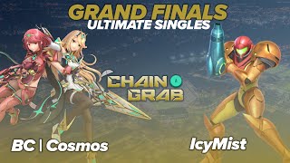 Chain Grab GRAND FINALS  Cosmos PryaMythra Vs IcyMist Samus SSBU Smash Ultimate [upl. by Aelgna]