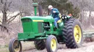 John Deere 4020 plowing [upl. by Ellenwahs]