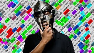 MF DOOM Fazers  Rhyme Scheme Highlighted [upl. by Norwood]