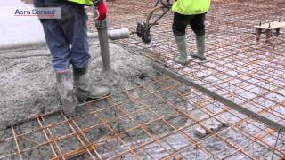 Concrete screed rail system  Acra Screed [upl. by Tiduj403]