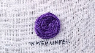 How to do a Woven Wheel Stitch [upl. by Oznol397]