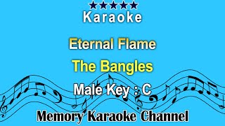 Eternal Flame Karaoke The Bangles  Male Tone Key C [upl. by Egni]