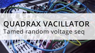 Intellijel Quadrax vacillator as a 🎷random 🎷sequence 🎷generator [upl. by Sida181]