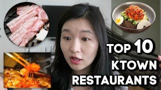 MY Top 10 Ktown Restaurants in LA MUST EAT  creezhan [upl. by Nyraa]