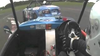 MEV Exocet MX150R Racing at Croft with incar footage [upl. by Panaggio]