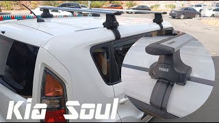 Roof rack bar THULE Kia Soul 0813 Without railing [upl. by Alby]