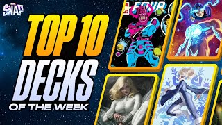 TOP 10 BEST DECKS IN MARVEL SNAP  Weekly Marvel Snap Meta Report 99 [upl. by Ybrek]