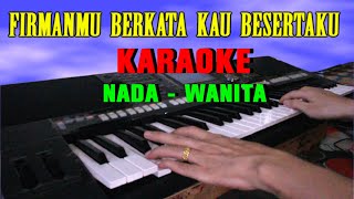 DENGAN SAYAPMU  KARAOKE NADA WANITA BDO  LAGU ROHANI [upl. by Berte]