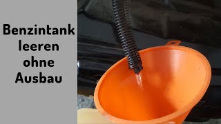 Roller  Benzin ablassen ohne den Tank auszubauen  RollerFix [upl. by Ssidnak]