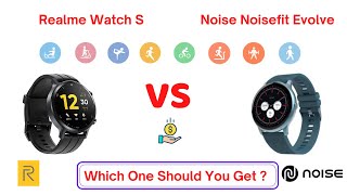 Realme Watch S vs Noisefit Evolve Comparison  Review Features and Specs  Best Smartwatch for you [upl. by Lillith]