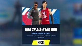 Fortnite Complete NBA 75 AllStart Hub Guide in Fortnite  How to Sink Baskets [upl. by Murat632]