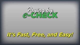 The Benefits of Paying by eCheck [upl. by Calhoun671]