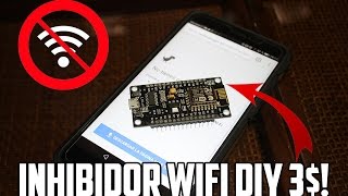 DISPOSITIVO INHIBIDOR WIFI PORTATIL DIY CASERO 3 ESP8266 INHIBIR WIFI  DRONES CAMARAS ETC [upl. by Aninahs]