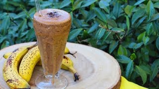 Chocolate Banana Mylkshake Raw Vegan [upl. by Dolhenty340]