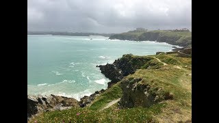 Cornwall Newquay walking tour Fistral Towan Porth Beach amp surfing Headlands amp Cliffs [upl. by Wayolle788]