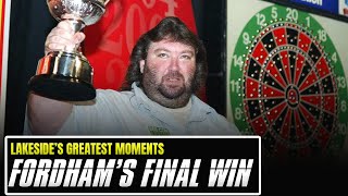 FORDHAMS GLORY Andy Fordham Vs Raymond Van Barneveld  Lakeside Moments [upl. by Ahsiekan]