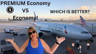 Economy vs PREMIUM Economy Whats The Difference American Airlines 700200 [upl. by Maryanne]