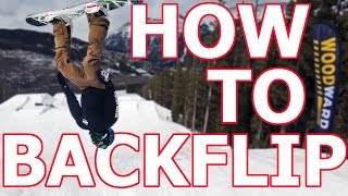 How To Layout a Backflip  Snowboarding Trick Tutorial [upl. by Poore]