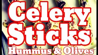 How To Make Celery Sticks Recipe  Healthy Hummus With Celery Sticks [upl. by Tabatha]