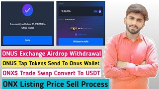 ONUS Tap Bot Withdrawal To ONUS Exchange ✅  ONUS Airdrop Withdrawal Kaise Kare  ONUS Trade To USDT [upl. by Conard61]