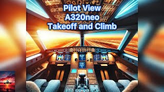 Pilots View A320 Takeoff amp Climb Inside the Cockpit [upl. by Nnairet]