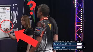 🤯 Crazy Miscount Incident  European Darts Grand Prix 2024 darts [upl. by Lednahc]