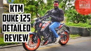 KTM DUKE 125 ABS DETAILED REVIEW [upl. by Wallie]