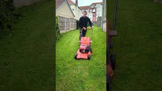 Mowing HACK for Thick Grass gardening diy [upl. by Laurance380]