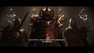 Warhammer 40000 Darktide  The Traitor Curse DLC intro cinematic  4k60fps [upl. by Schnur146]