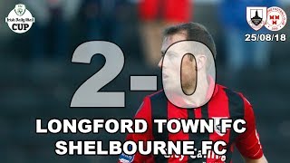 Longford Town FC v Shelbourne FC Highlights FAI Cup 2nd Rnd [upl. by Seko]