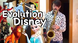 Evolution Disney Music on SAX 1937  2018 [upl. by Berners427]