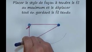 Comment dessiner une ellipse 2e méthode [upl. by Epul]