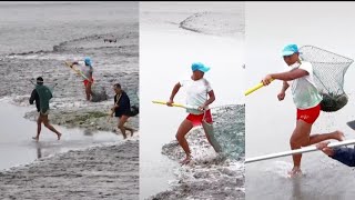 Life on Qiantang River  Tide fishing  Fishing [upl. by Ylloh]