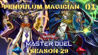 Yu Gi Oh Master Duel  Season 29  01  Pendulum Magician Replays  Decklist [upl. by Tuhn]